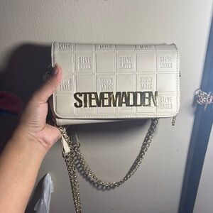 Steve Madden Cream Crossbody Bag